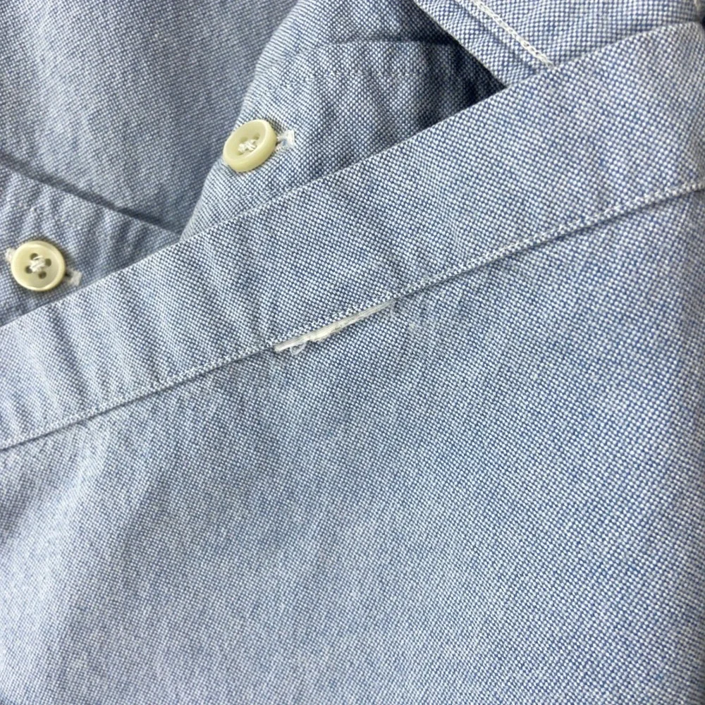 Ralph Lauren Button Down Shirt Mens Large Blue Oxford Long Sleeve Pony Logo